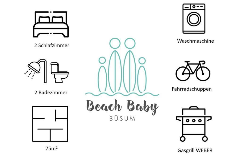 Ferienwohnung Beach Baby 2 Büsum Exterior foto